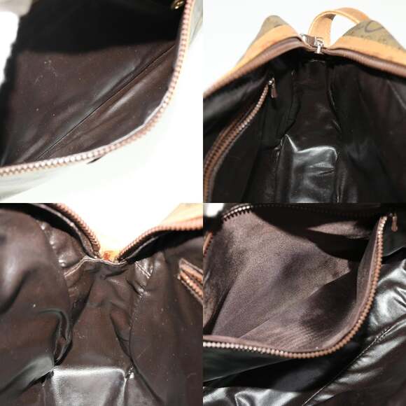 CELINE C Macadam Canvas Shoulder Bag Beige - Picture 12 of 13